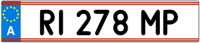 Trailer License Plate